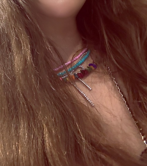 aqua necklace
